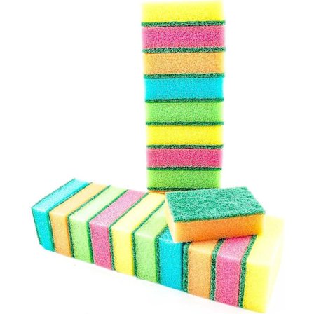 Siivoussieni, tiskisieni, keittiösieni, kaksipuolinen siivoussieni, tahranpoistaja, hankaussieni, 20 kappaletta