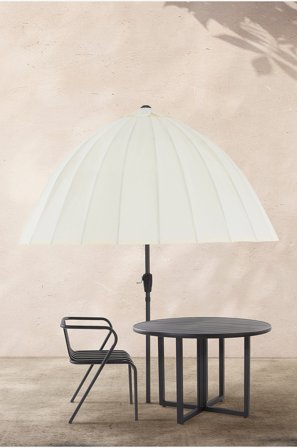 Jotex - Parasoll Ø 200 Cm Hvit - SKYROS - Kjøp Parasoller & pergola hos Jotex