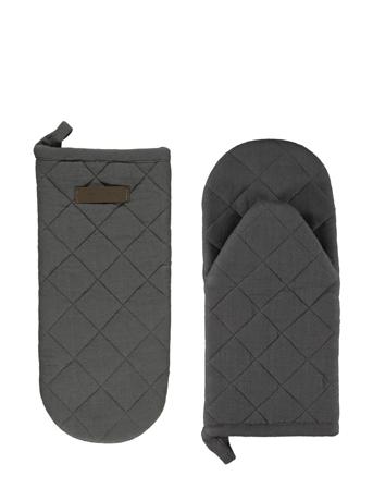Oven Glove Frog Hanna Classic Home Textiles Kitchen Textiles Oven Mitts & Gloves Grå Noble House