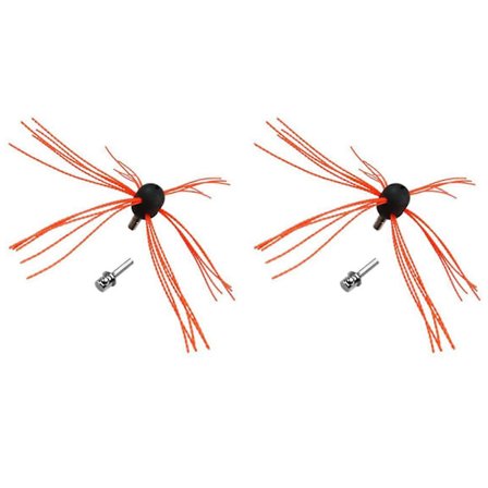 2x Skorstensrensebørste Roterende Fejning Fleksibel Industriel Kedel Tørretumbler