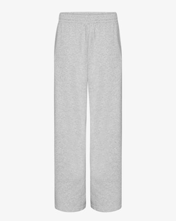 Organic Straight Leg Sweatpants - Snow Melange M