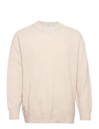 M. Carl Sweater Strikkegenser M. Rund Krage Beige Filippa K