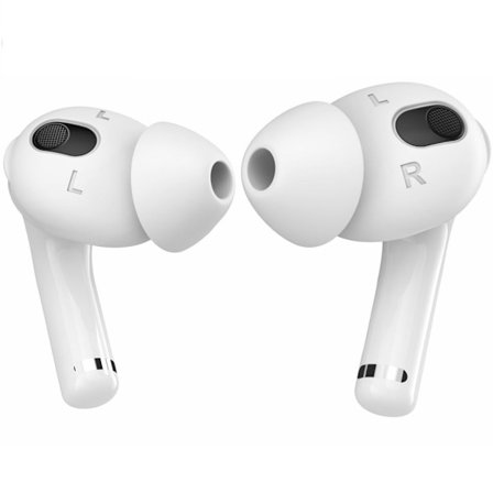 AHASTYLE Apple AirPods 3 Ear Cushions with Noise Cancelling, Size M - White
