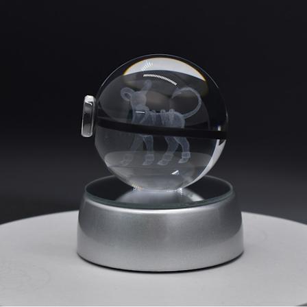 PKM Elf Ball 3D-veistetty kristallipallo PKM-sarjakuvapeli Yövalo Luova lahja 11