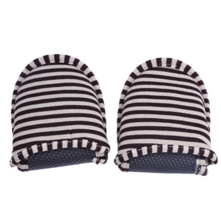 Matka-tossut Taitettavat Uudelleenkäytettävät Sisätiloihin Pehmeä Puuvilla Anti-liukastuminen Tossut (Nainen Kahvi Raidat)