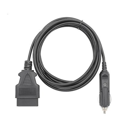 OBD2-strömkabel 16-stifts hona till billaddare 12V DC strömkälla honkontakt kabeladapter