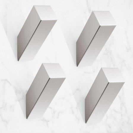 Pyyhekoukut Harjattu nikkeli Ruostumaton teräs 4 kpl Raskaat modernit seinäkoukut Hopea Kylpytakki Koukku Kylpyhuone Olohuone Hotelli Tyyli Seinään 