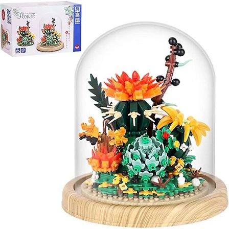 Kreativ Bonsai Blombukett Byggsats, Blomster Botanisk Samling Konstruktion Bygg Leksak, Byggklossar Set För Vuxna Och Barn