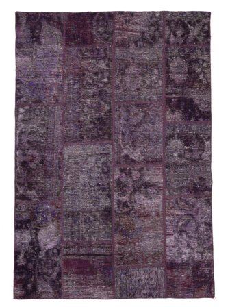 Handknuten Orientalisk Patchwork Matta 145X185