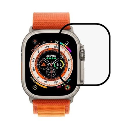 Skärmskydd Apple Watch Ultra 2 49mm - Härdat Glas Svart