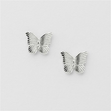 Butterfly Studs - Sterling Silver - Safira