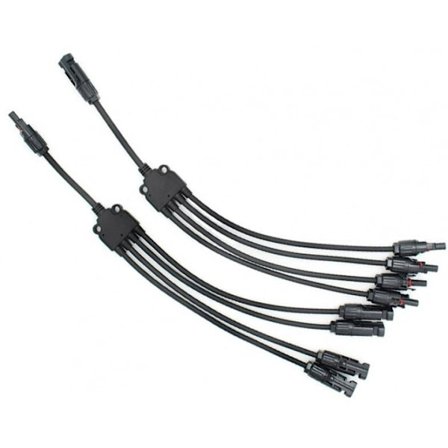 Solcelleforbindelse MC4, Y-adapter 4 til 1
