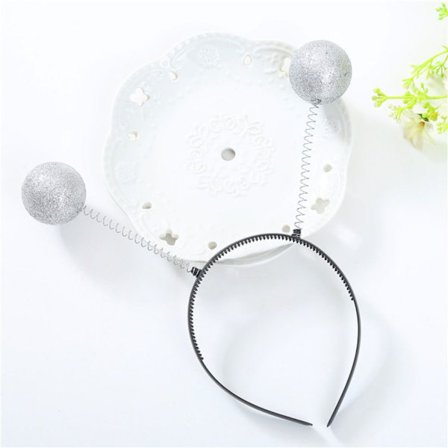 3stk Halloween pannebånd Alien hårbånd SØLV