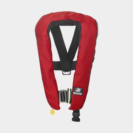 Giubbotto di salvataggio gonfiabile Baltic Winner Harness 150N, manuale, rosso + cartuccia di CO2 33 grammi, 40 - 150 kg