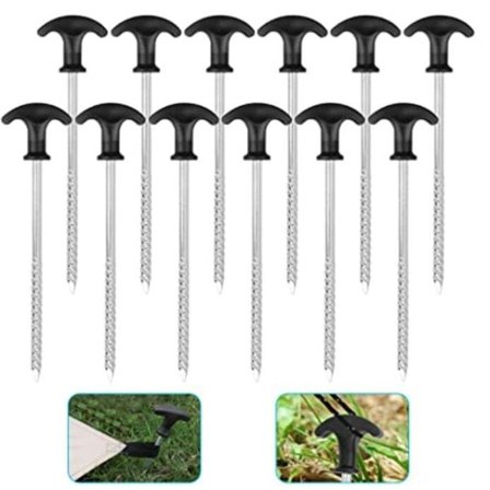 12 teltplugger jernplugger teltmarkplugger campingspiker - Perfekt