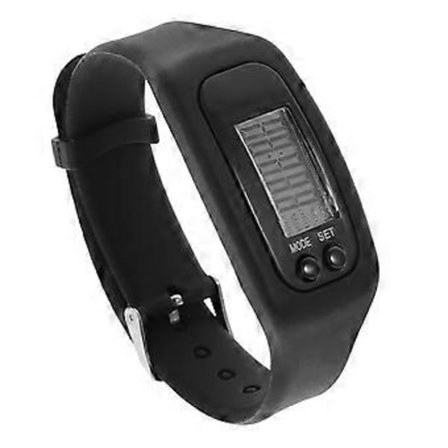 Stilren klocka för stegräkning Silikon Pedometer Klocka Elektronisk Pedometer Armband