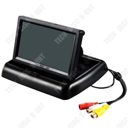 TD Kameraradarsystem för backning med 4,3 "fällbar TFT LCD-skärm för bakåtkommande kamera.