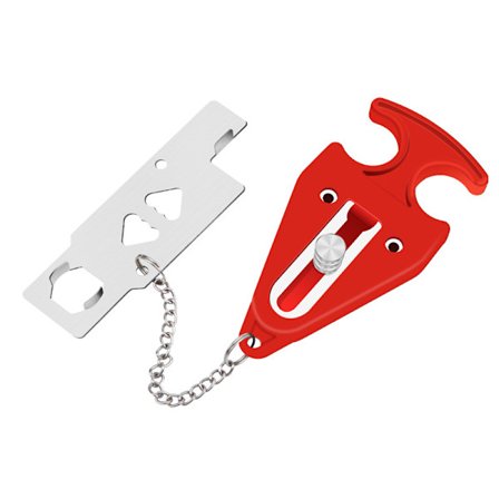 Bærbar dørstopper til rejser, dørstopper til lejlighed, hjem, hotel, dørstopper til rejsende, robust sikkerhedslås til dørstopper, beskyt privatliv