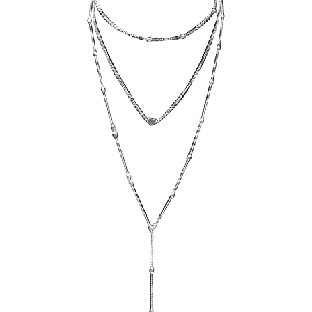 Halskæde Vintage Hjerte Charm Lang kvast Choker Elegant Lagdelt Kæder Smykker til Kvinder Pige iført Fest Dating Arbejde Shopping Fødselsdag 3 Stk/Sæt