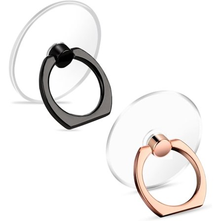 Socket Phone Case Grip Rings Holder 2 PCS Cute Finger Kickstand Cellphone Attachment Stand Folding Rotatable
