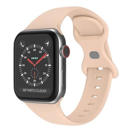 Klockarmband i Silikon för Apple Watch 7/8/9 41mm etc - Beige Beige