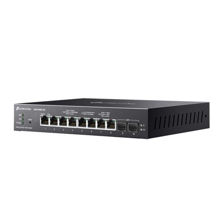 TP-Link Switch full managed Layer2 10 Port • 8x 2.5 GbE • PoE Budget 160 Watt • 8x PoE at • 2x SFP+ • Omada • SG2210XMP-M2