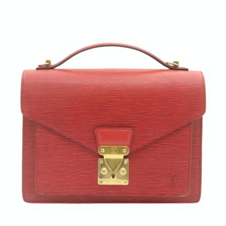 Louis Vuitton Vintage, Pre-owned Leather Handbag Rood, Dames, Maat:ONE Size