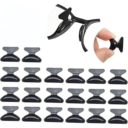 10 par anti-slip silikone sommerfugleformede næsepuder (2,8 mm)