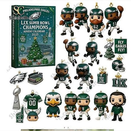 Seattle Seahawks NFL 50 års jubilæum Blind Box - Juletræsdekoration, Akrylvedhæng, Fodboldfan Ornament
