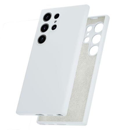 Samsung Galaxy S24 ultra - Stilrent Hållbart TPU Silikon Skal Mjölkvit