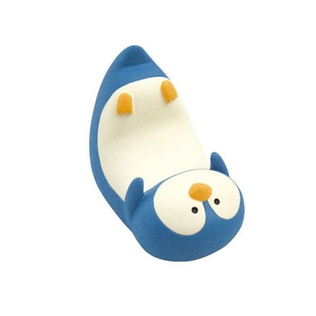 Stationär telefonhållare Söt Luktfri Stabil Litet Resin Mobiltelefonställ för Tablet Home Office Penguin