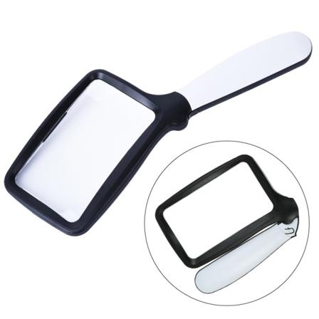 Fällbar läsglas med 5 LED-lampor 3x förstoring med 2 dimningslägen Idealisk för att läsa små tryck, böcker, nedsatt syn, läsa enkelt på N