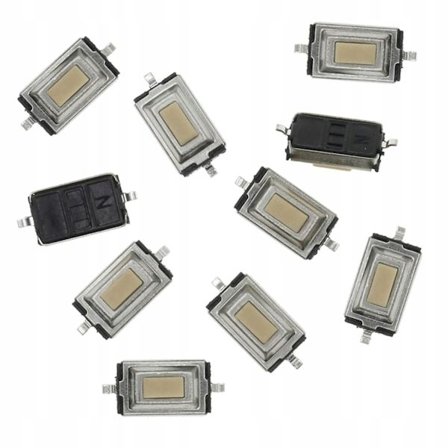 Tact Switch SMT Monostabil – Kompakt 3X6X2,5 Mm | 10 Stk | til PCB og Elektronikprojekter
