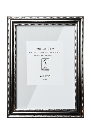 Åhléns Home Mönstrad ram 13x18 cm Ramar & posterhängare Silver ONESIZE