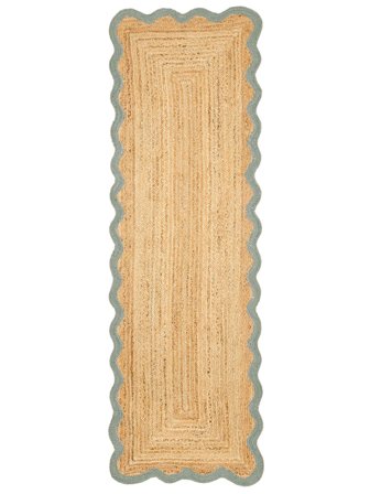 Alfombra Para Interiores/Exteriores Pequeño Sway - Verde 80X250 En Estilo Clásico