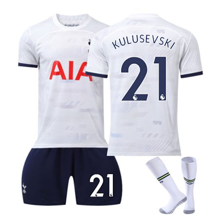 Ny Tottenham Hotspur Fotballdrakt 2023-24 Nr. 10 Kane Nr. 7 Son Heung-min Drakt Nr. 9 Richarlison Nr. 17 Romero