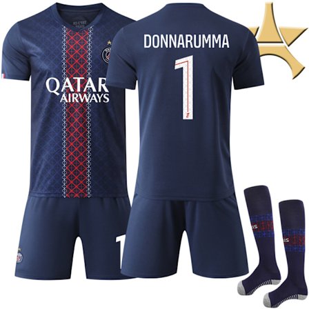 2025-2026 Paris Saint-Germain Hjemmedrakt 1 Stjerne Fotballskjorte med Sokker