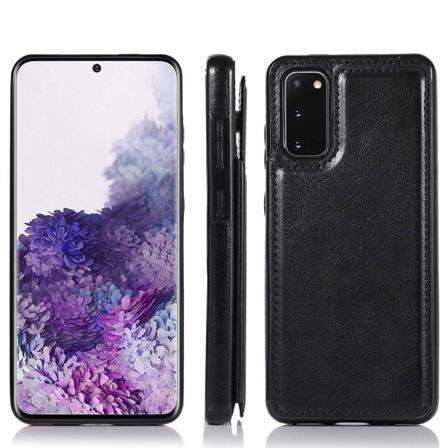 Fleksibelt cover med kortholder NKOBEE - Samsung Galaxy S20 Svart