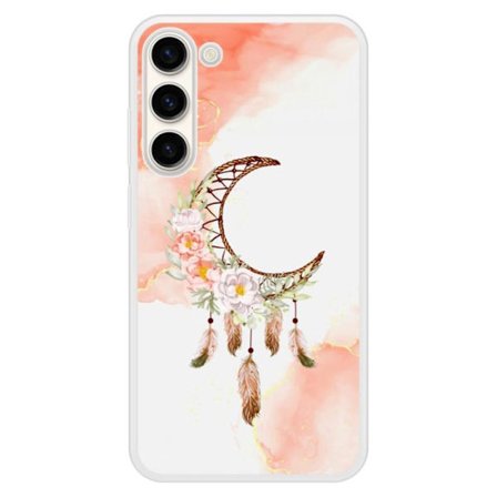 Coque i förstärkt silikon med tryck kompatibel med Samsung Galaxy S23 Plus Dreamcatcher Måne