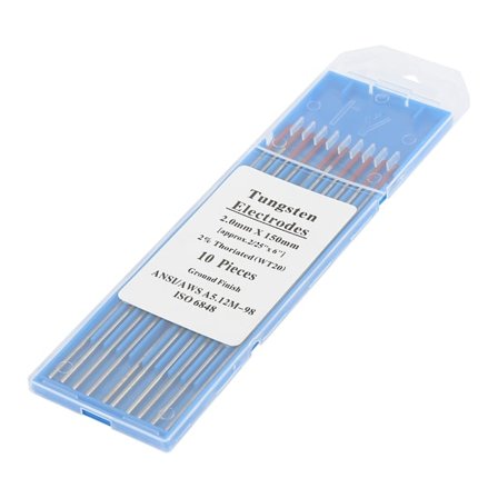 WT20 Volframelektrod Professionell Tig-stav 2% Torium för Tig-svetsmaskin (2,0 mm * 150 mm)