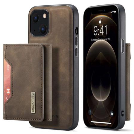 Dg.ming Iphone 14 Shockproof Plånboksfodral - Coffee Brun