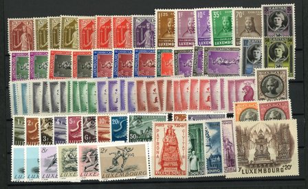 Luxembourg - Dublet samling på 1 instickskort - Postfrisk