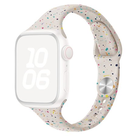 KALEBOL Silikonarmband Apple Watch Series 10 42mm Färgglada flingor - Stjärnljus