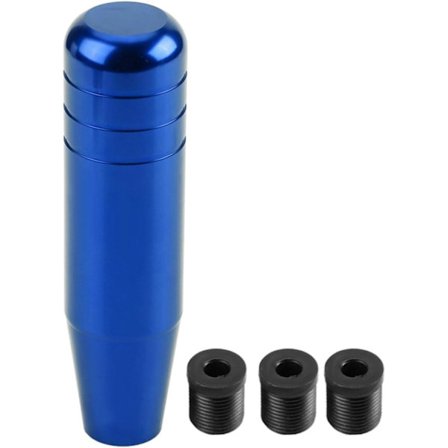 Växelspaksknopp 13 cm - Växelspaksknopp i aluminiumlegering för manuell bil, växelspak 13 cm, svart, universell