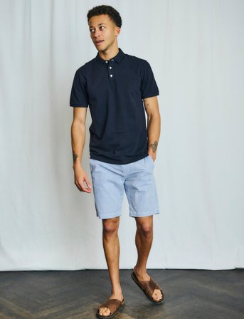 Bruun & Stengade Bs Ferit Regular Fit Shorts - Blue - 34