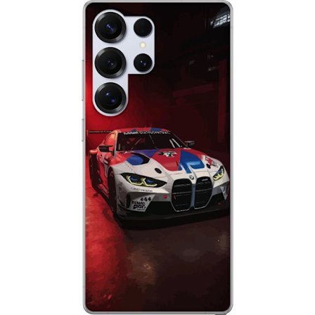 Kompatibelt Mobilskal till Samsung Samsung Galaxy S25 Ultra BMW racingbil motorsport illustration med dramatisk belysning sportbil prestanda och bilen