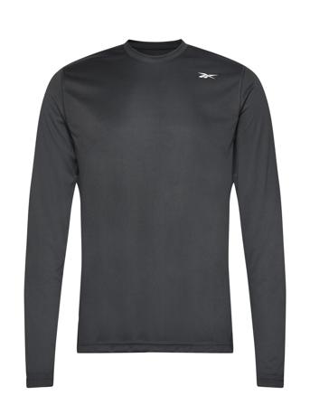 Train Ls Tech Tee T-shirts Long-sleeved Musta Reebok Performance