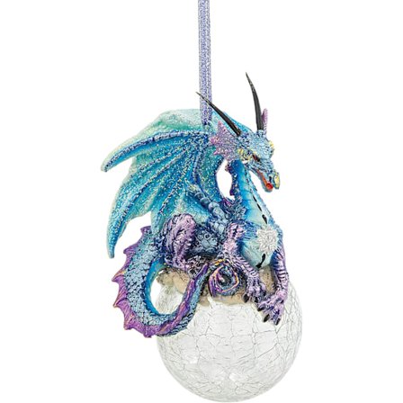 Design Frost Goottilainen Lohikäärme - Joulukoriste 3 Tuuman Leveys, 3 Tuuman Syvyys, 5 Tuuman