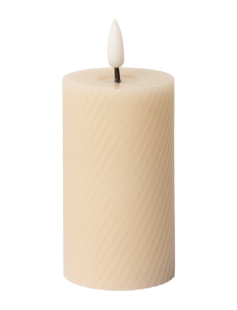 C'est Bon | Swirled Led Pillar Candle | H10CM
