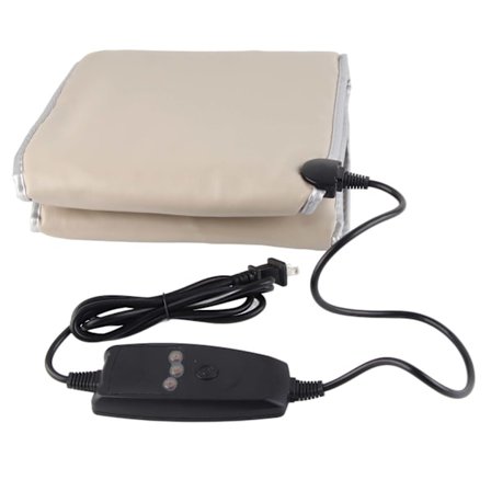 360 graders elektrisk langt infrarød oppvarming slankende detox midjebelte US Plug 100V (sølv)